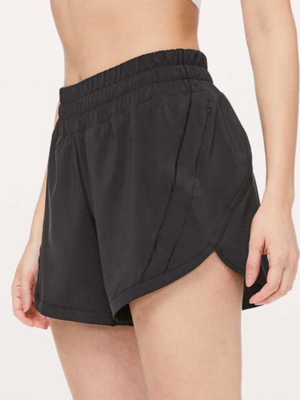 Lululemon Track That High-Rise Lined Short 5" Black 10